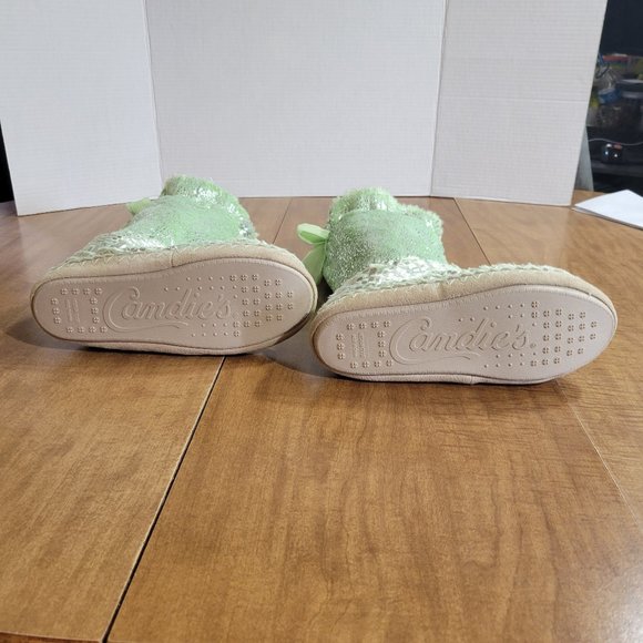 💜Candie's Metallic Plush Booties Slippers Womens Size M 7-8 NWT - Picture 6 of 9